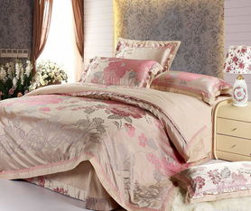 傾國傾城 鶴平婚慶全棉貢緞提花四件套，締造奢華婚房與品質生活